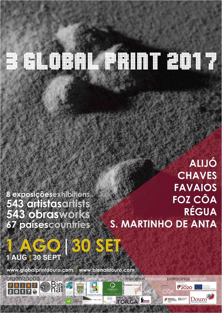 Afiche 3rd Global Print, exhibición en la que participo